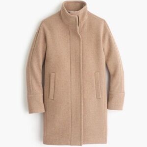 J. Crew Wool Stadium Cloth by Nello Gori Cocoon Coat Tan B2770 Minimalist Size 2
